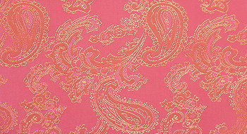 Futterstoff Paisley pink-gold