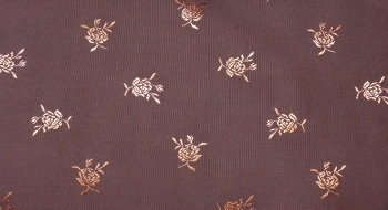 Futterstoff Blümchen Röschen braun