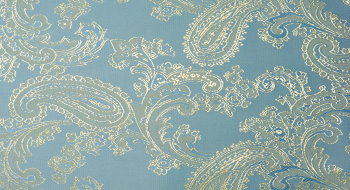 Futterstoff hellblau/gold