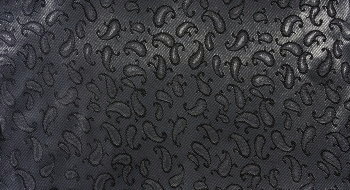 Futterstoff Paisley schwarz